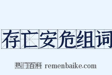存亡安危组词是什么意思的图片